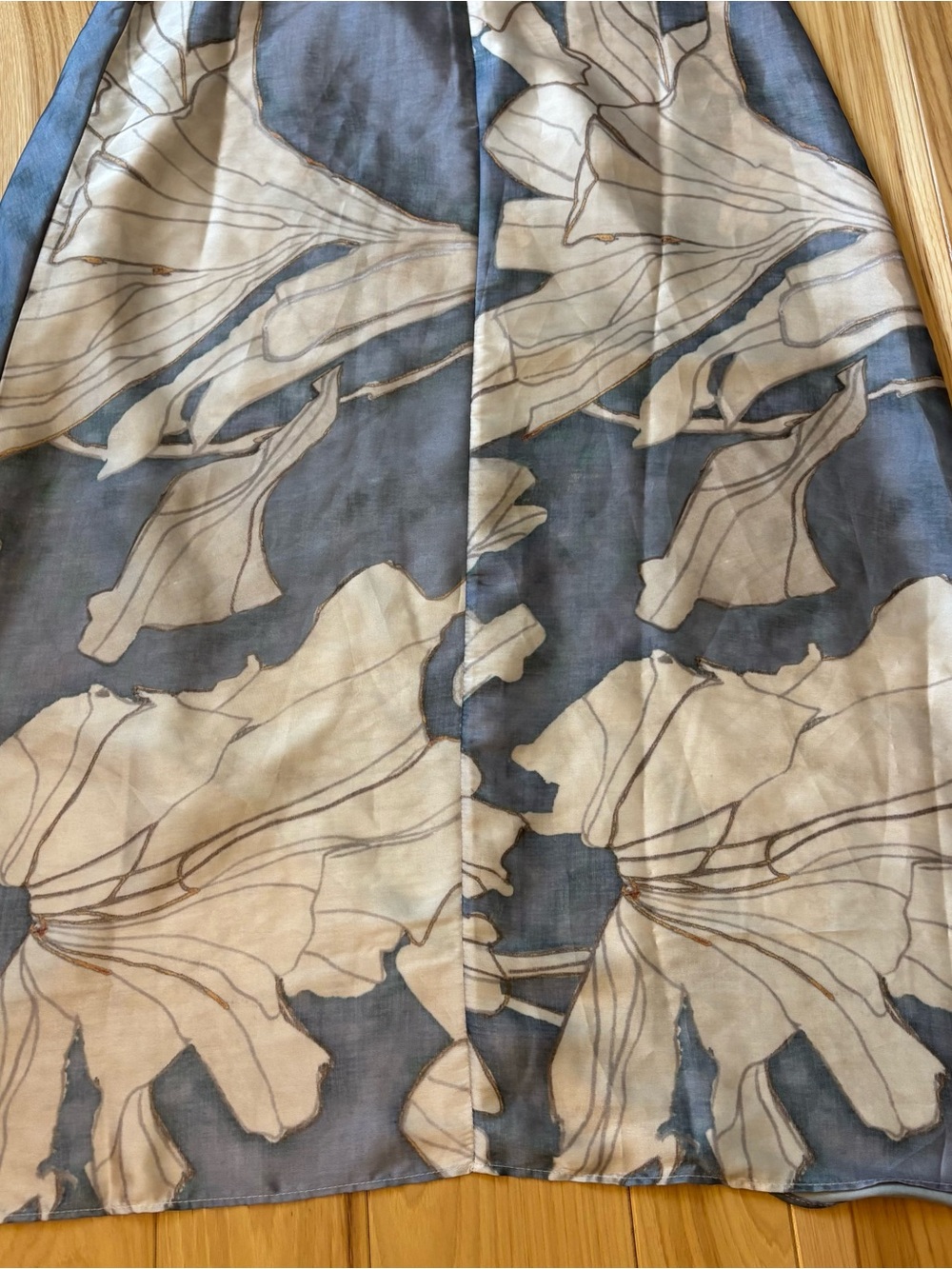 Reiss Mieke Floral Satin Drape Midi Dress - Picture 8 of 10